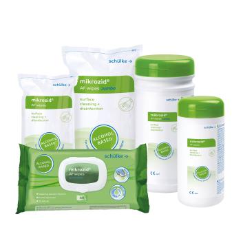 mikrozid® AF wipes Desinfektionstücher Spenderdose à 150 Tücher (14 x 18 cm)