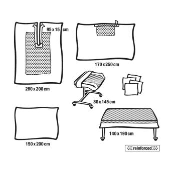 Foliodrape® Protect Plus Universal-Schlitztuch-Set III 